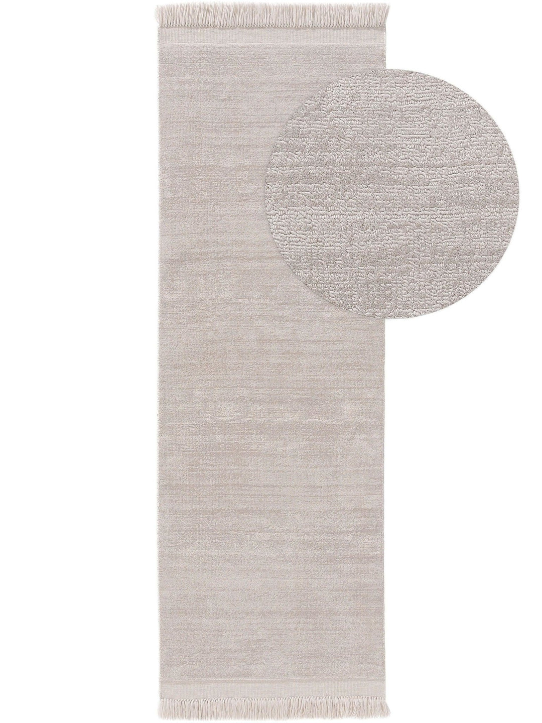 Teppich aus recyceltem Material Jade Hellgrau - benuta ESSENTIALS - RugDreams®