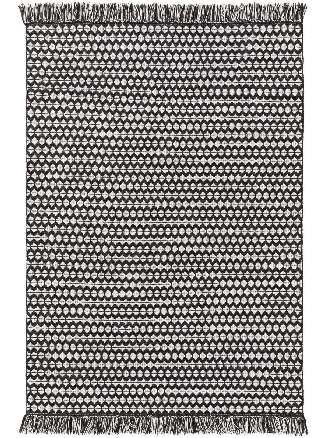 Teppich aus recyceltem Material Morty Schwarz/Weiß - benuta PLUS - RugDreams®